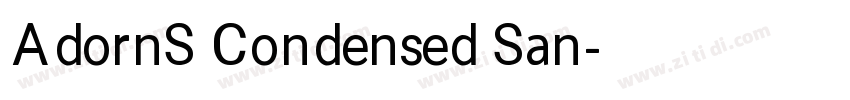 AdornS Condensed San字体转换